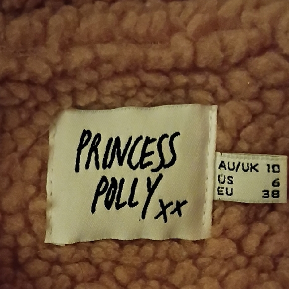 Princess Polly Mauve/ Rose Cozy Teddy Jacket. Size 6.Pretty Fall Color. - Picture 7 of 14